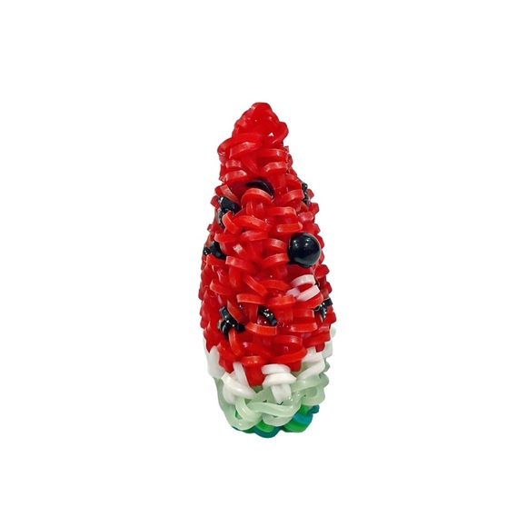 Loomigurumi Kawaii Happy Watermelon Handmade Rainbow Loom Homemade NWOT - Picture 3 of 6